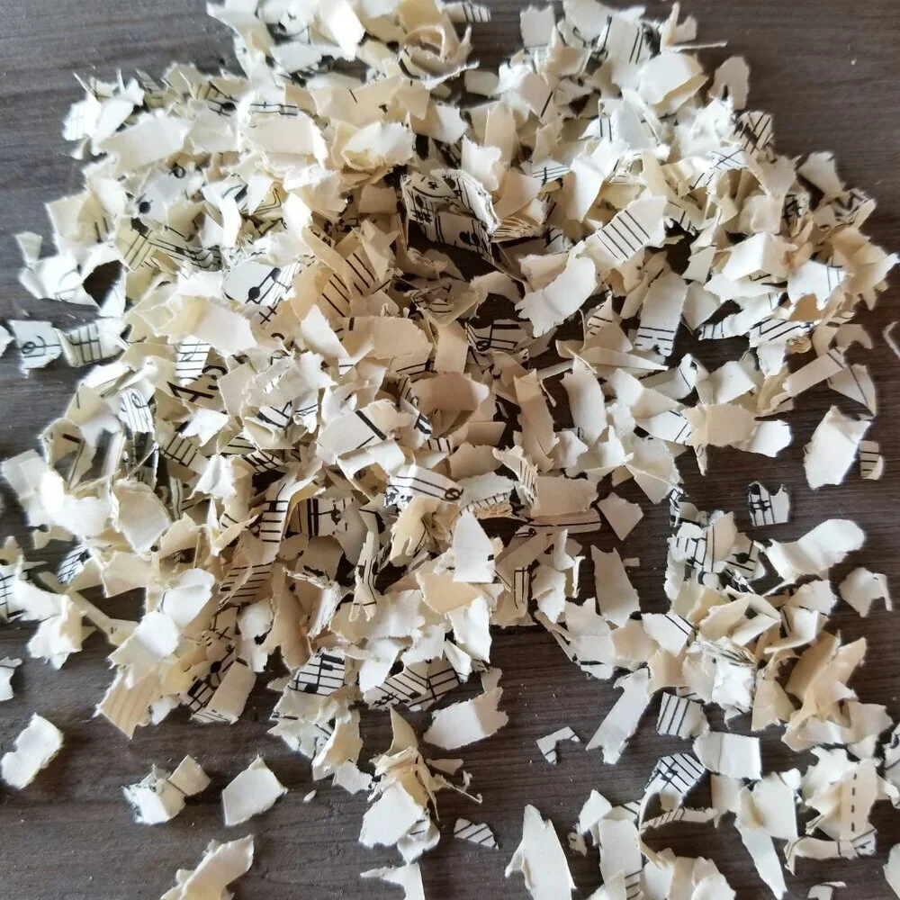 Vintage Sheet Music Confetti | Wedding Exit Toss | 4 Cups